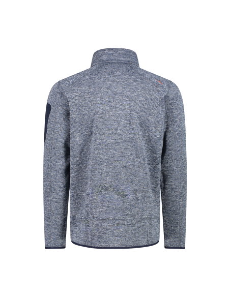 Ανδρικό knit-tech fleece Jacket CMP Blue Ink - Storm - Arancio