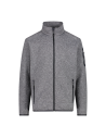 Ανδρικό knit-tech fleece Jacket CMP Ice - Titanio - Nero