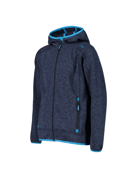 Παιδικό Knit-Tech hooded fleece Jacket CMP B. Blue - Danubio