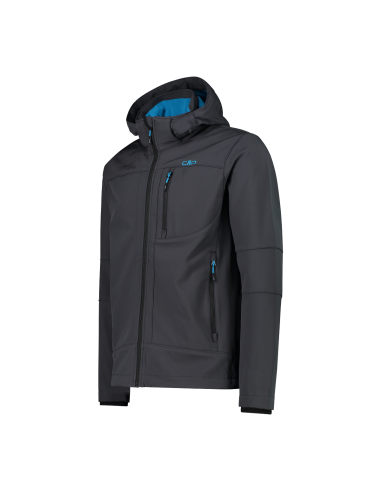 Ανδρικό SoftShell Jacket CMP Zip Hood Antracite - Reef