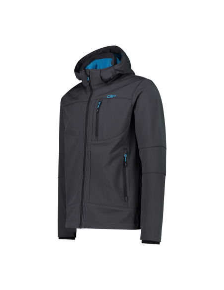 Ανδρικό SoftShell Jacket CMP Zip Hood Antracite - Reef