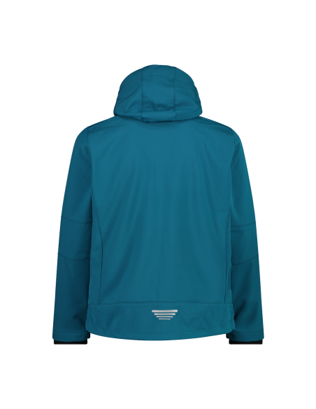 Ανδρικό SoftShell Jacket CMP Zip Hood Deep Lake