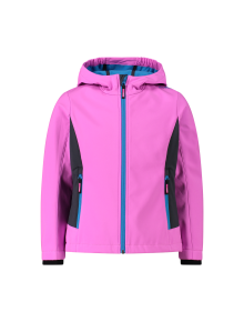 Παιδικό SoftShell Jacket CMP Fix Hood Purple Fluo - Titanio