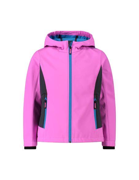 Παιδικό SoftShell Jacket CMP Fix Hood Purple Fluo - Titanio