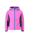 Παιδικό SoftShell Jacket CMP Fix Hood Purple Fluo - Titanio