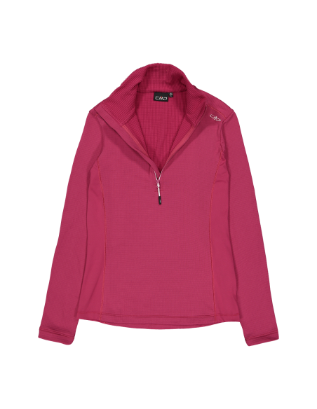 Γυναικείο Fleece CMP Grid Tech Turtleneck Top Sangria