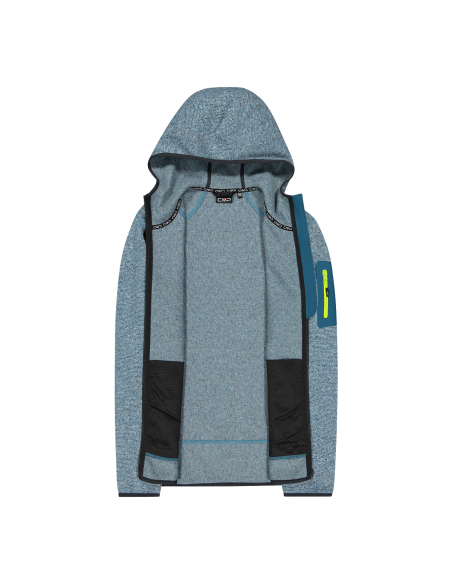 Ανδρικό Fleece Jacket CMP Fix Hood Reef - Deep Lake
