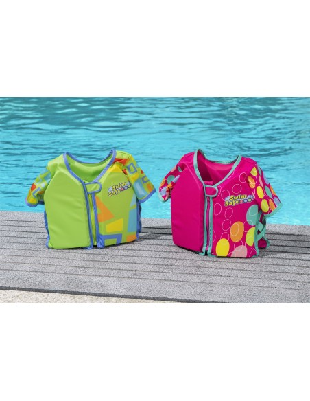 Swim Safe ABC AquaStar Fabric Kids Life Jacket Lime