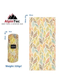 Πετσέτα AlpinTech Microfiber DryFast Paint XXL 90x180 Boho