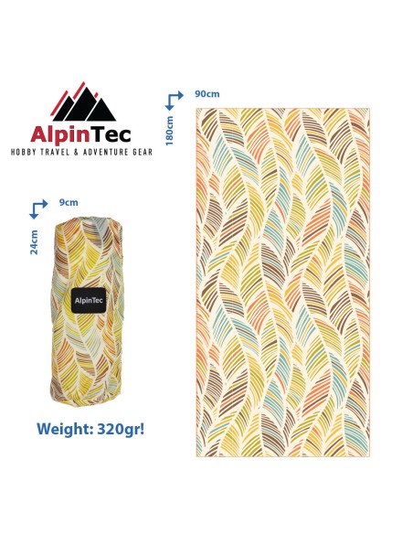 Πετσέτα AlpinTech Microfiber DryFast Paint XXL 90x180 Boho