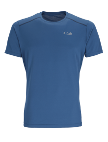 Ανδρικό T-Shirt Rab Force SS Tee Nightfall Blue