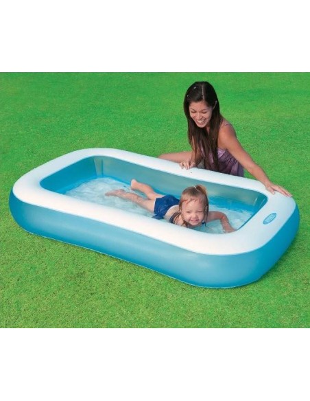 Παιδική πισίνα Intex Rectangular 166x100x25cm Μπλε