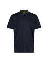 Ανδρικό technical polo T-shirt Deep B. Blue - Limegreen