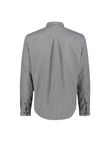 Ανδρικό πουκάμισο SS CMP Checked Anthracite - Bianco