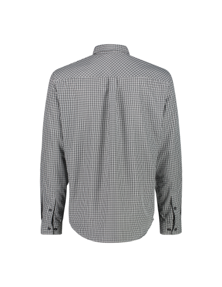 Ανδρικό πουκάμισο SS CMP Checked Anthracite - Bianco