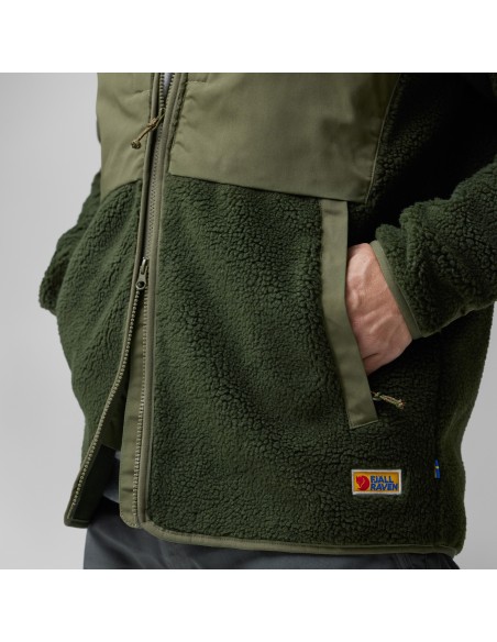 Fleece Fjall Raven Vardag Pile Jacket M Black