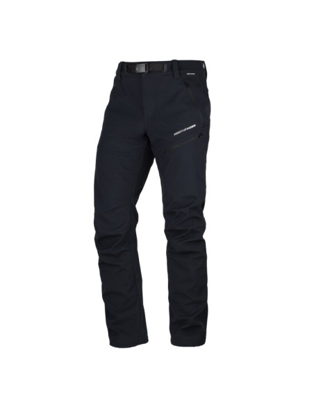 Men's trekking softshell pants outdoor 3L Pete Black