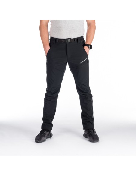 Men's trekking softshell pants outdoor 3L Pete Black