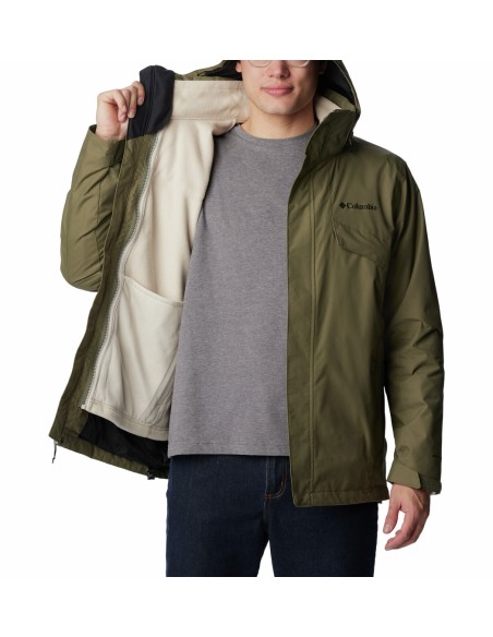 Ανδρικό Μπουφάν Columbia Bugaboo II Fleece Interchange Jacket Χακί