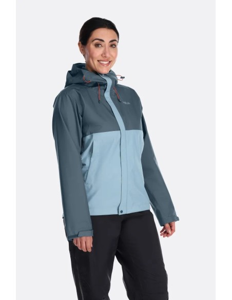 Γυναικείο Αδιάβροχο Rab Downpour Eco Wmns Black