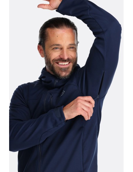 Ανδρικό Softshell Jacket Rab Scimitar Windstopper Black