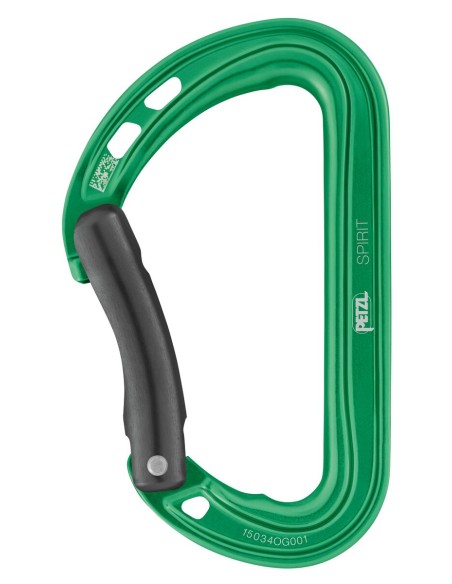 Καραμπίνερ Απλό Petzl Spirit Bent Gate Green