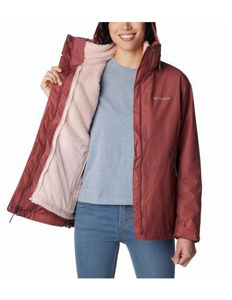 Γυναικείο Μπουφάν Columbia Bugaboo II Fleece Interchange Jacket Beetroot