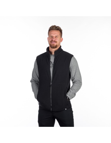 Men's trekking fleece vest Willis Black