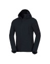 Men's travel softshell hood off jacket 3L Tom Black
