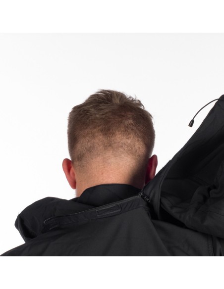 Men's travel softshell hood off jacket 3L Tom Black