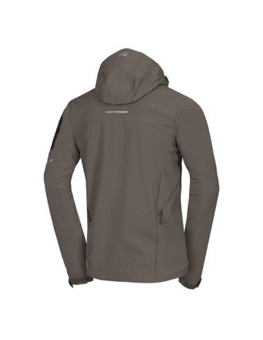 Men's travel softshell hood off jacket 3L Tom Tarmac