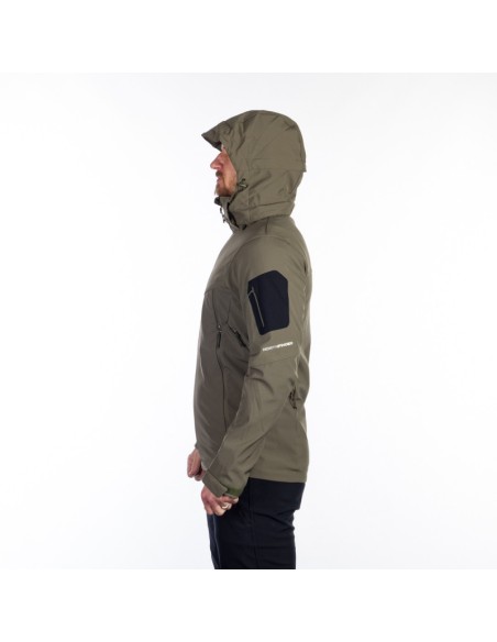 Men's travel softshell hood off jacket 3L Tom Tarmac