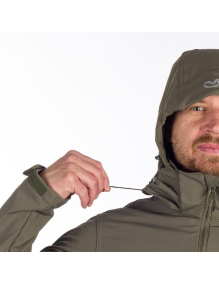Men's travel softshell hood off jacket 3L Tom Tarmac