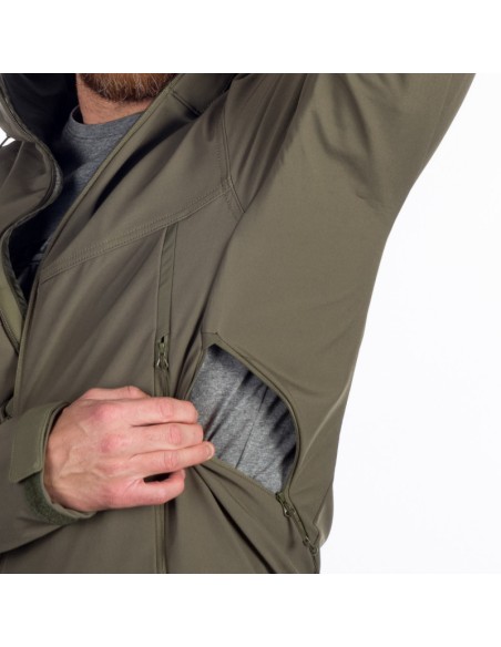 Men's travel softshell hood off jacket 3L Tom Tarmac
