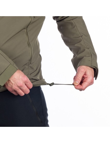 Men's travel softshell hood off jacket 3L Tom Tarmac