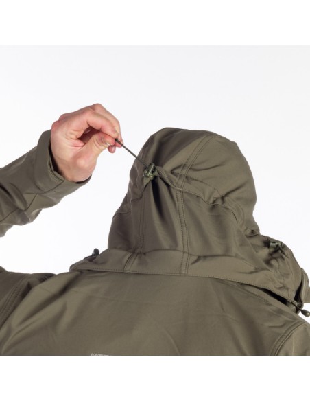 Men's travel softshell hood off jacket 3L Tom Tarmac