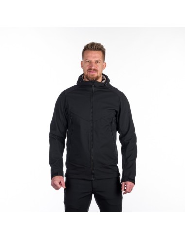 Men's Outdoor hoody softshell jacket 3L Morris Black