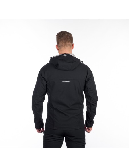 Men's Outdoor hoody softshell jacket 3L Morris Black