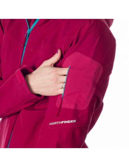 Women's travel elegant softshell jacket 3L Jeanne Cherry