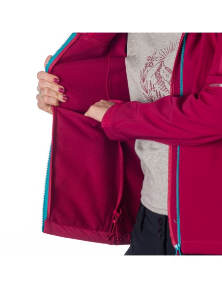 Women's travel elegant softshell jacket 3L Jeanne Cherry