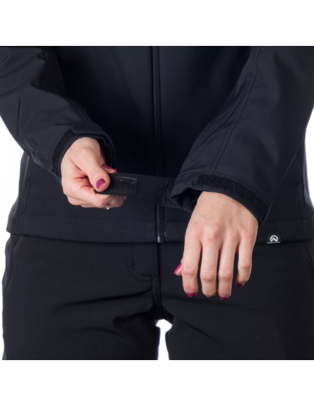 Women's travel elegant softshell jacket 3L Jeanne Black