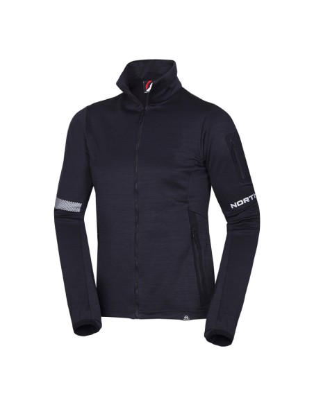 Men's melange trekking sweater regular fit Nick Black Melange