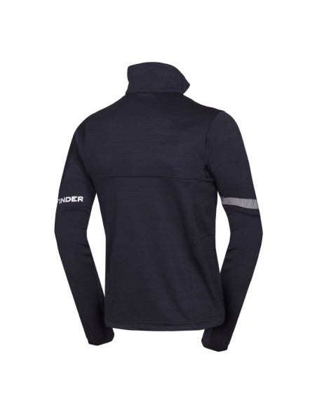 Men's melange trekking sweater regular fit Nick Black Melange