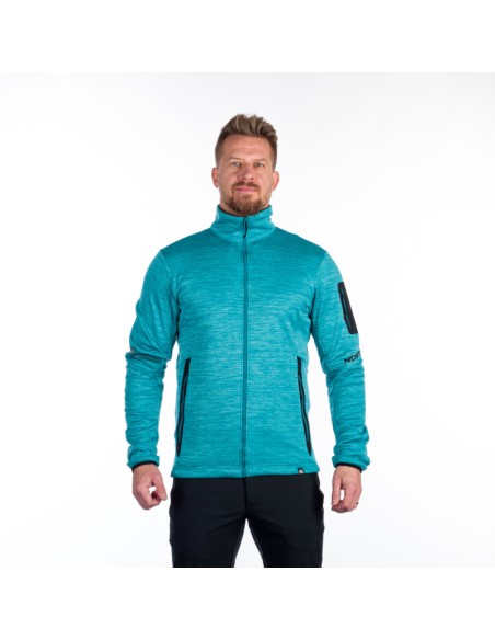 Men's melange trekking sweater regular fit Nick Blue Melange