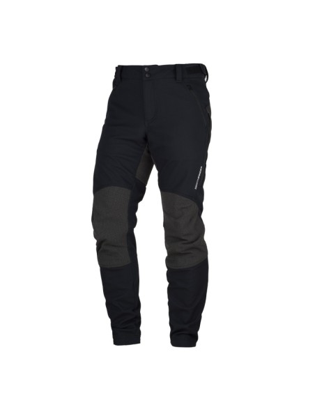Men's outdoor softshell pants protect face 3L Milton Black-Black