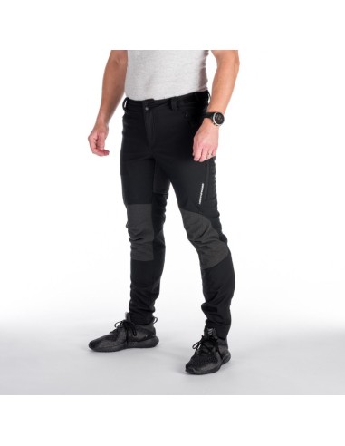 Men's outdoor softshell pants protect face 3L Milton Black-Black