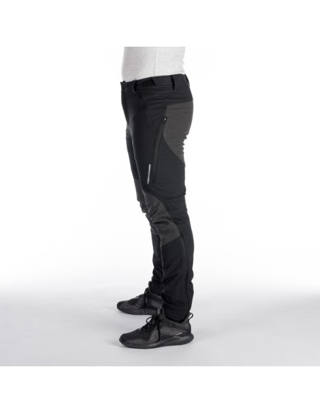 Men's outdoor softshell pants protect face 3L Milton Black-Black