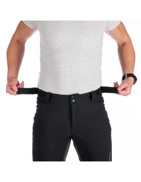 Men's outdoor softshell pants protect face 3L Milton Black-Black