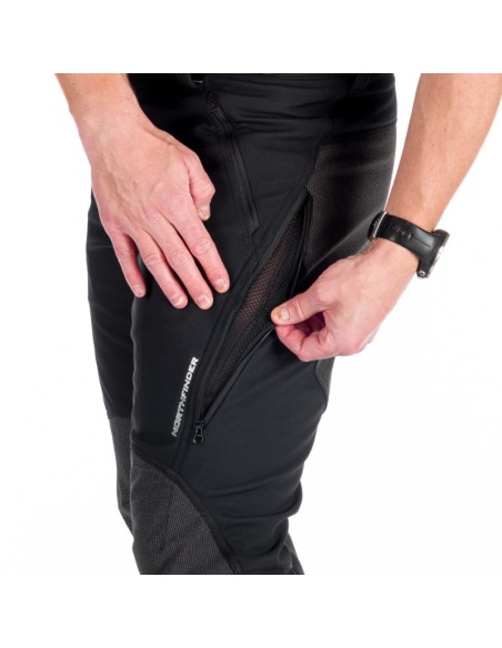 Men's outdoor softshell pants protect face 3L Milton Black-Black