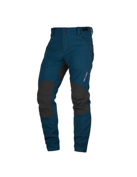 Men's outdoor softshell pants protect face 3L Milton Ink Blue-Black